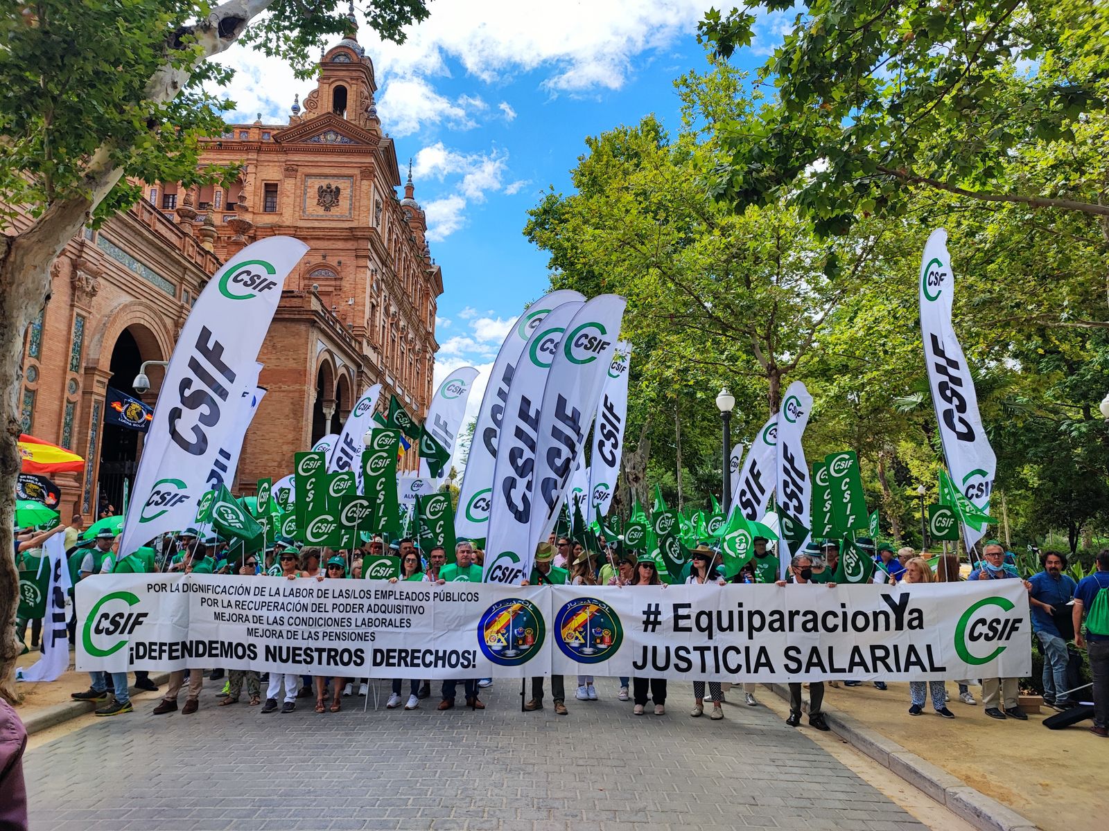 Protesta de CSIF en Sevilla.