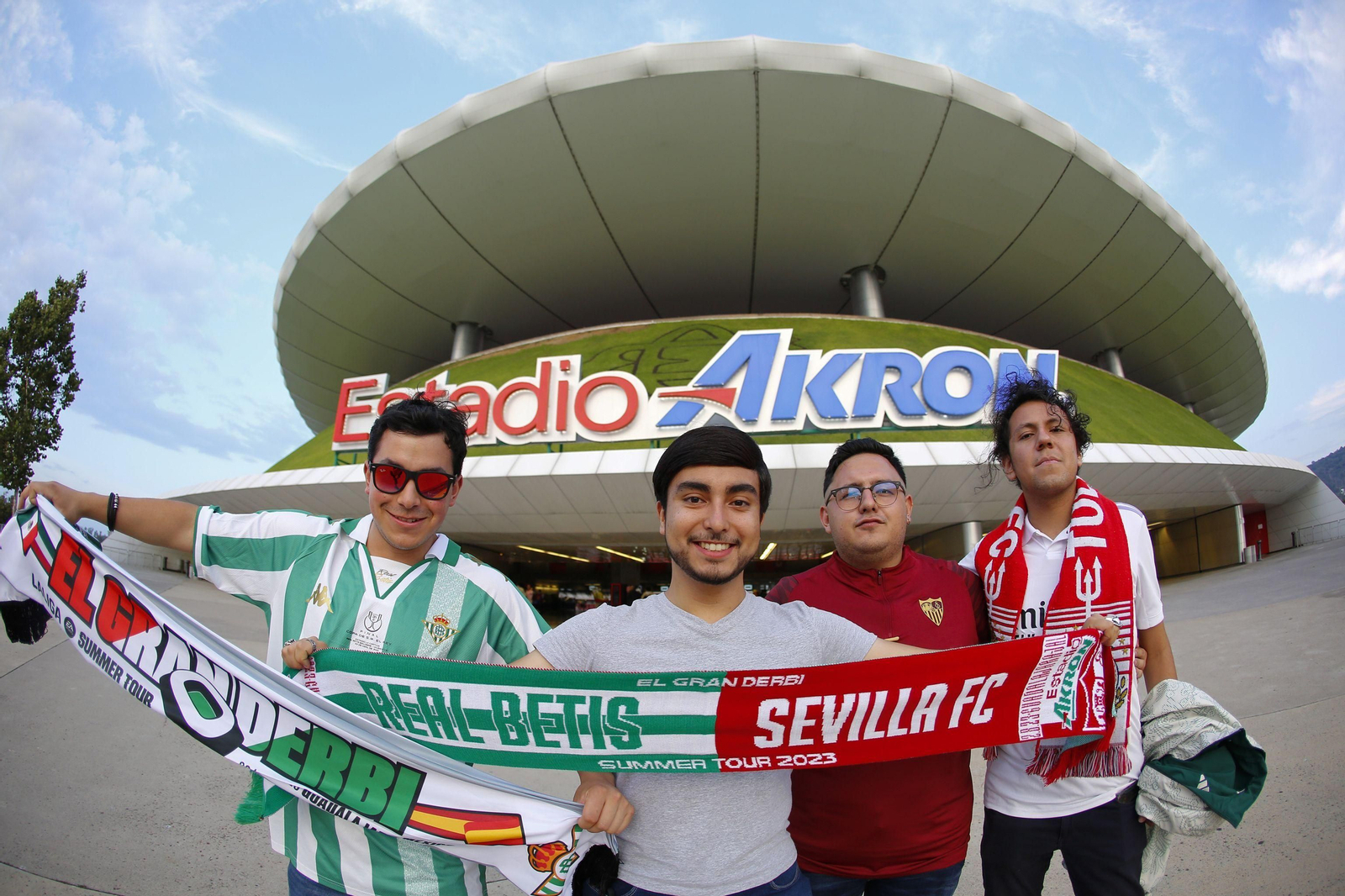 Las fotos del derbi Sevilla - Betis en México