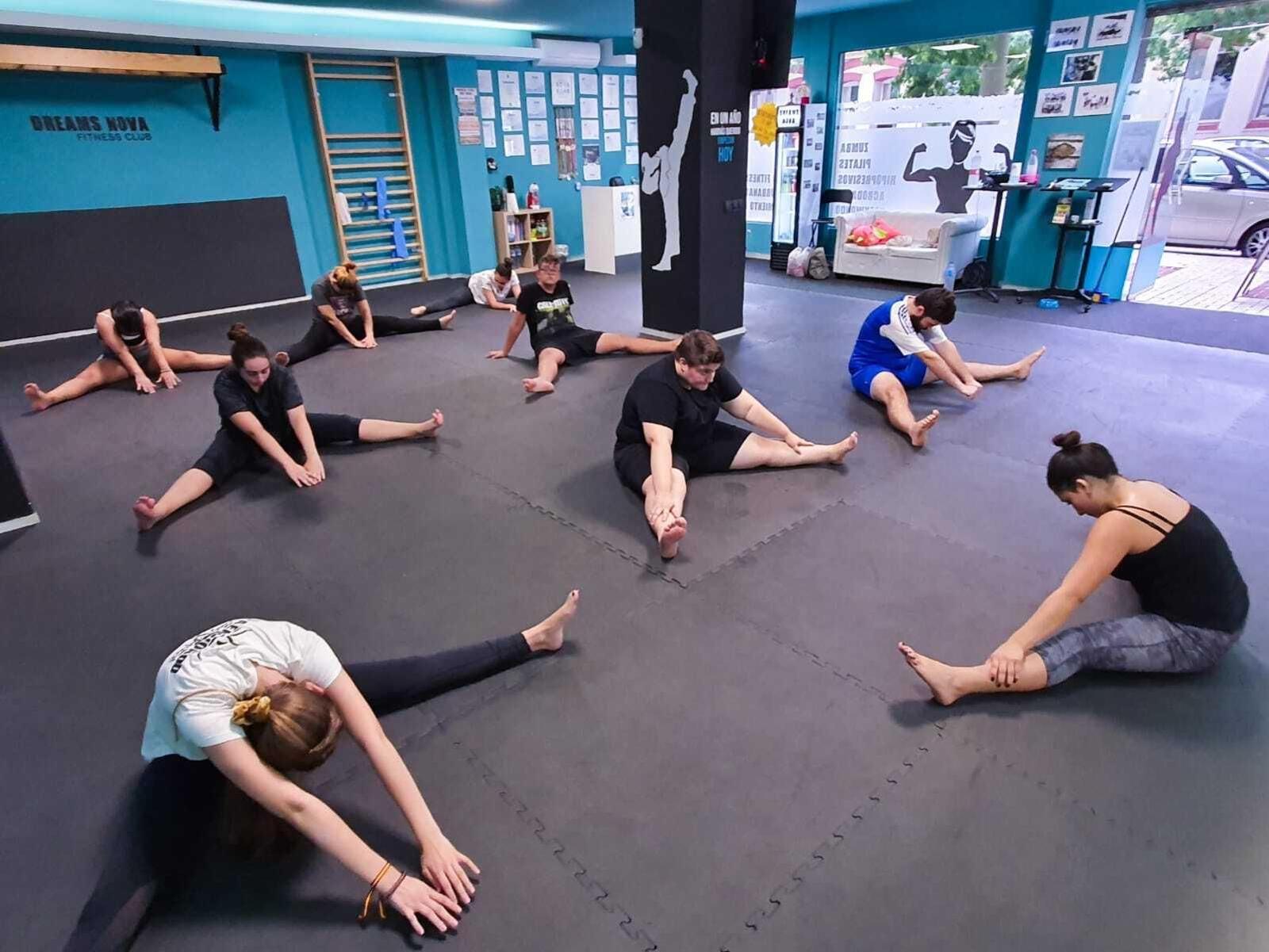Una de las clases del centro deportivo Dreams Nova