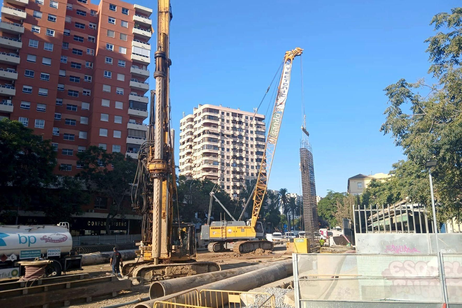 Trabajo por la ampliación del Metro.