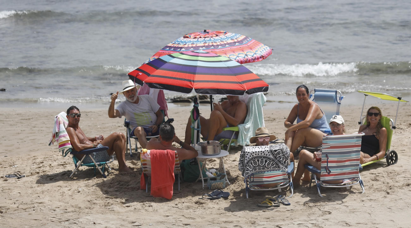 Fotos de un sábado en la playa de Getares de Algeciras