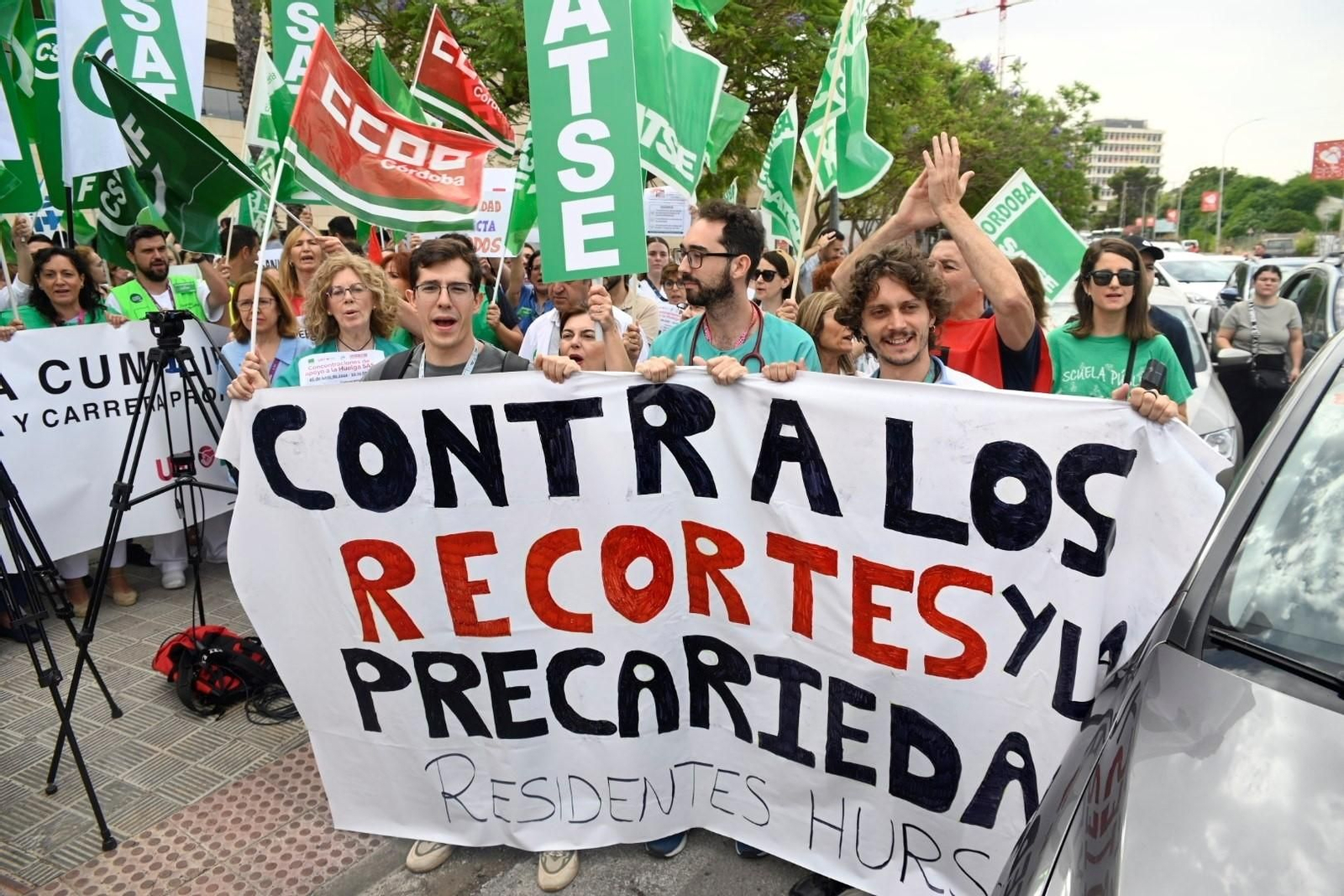Las imágenes de la protesta de los sanitarios de Córdoba