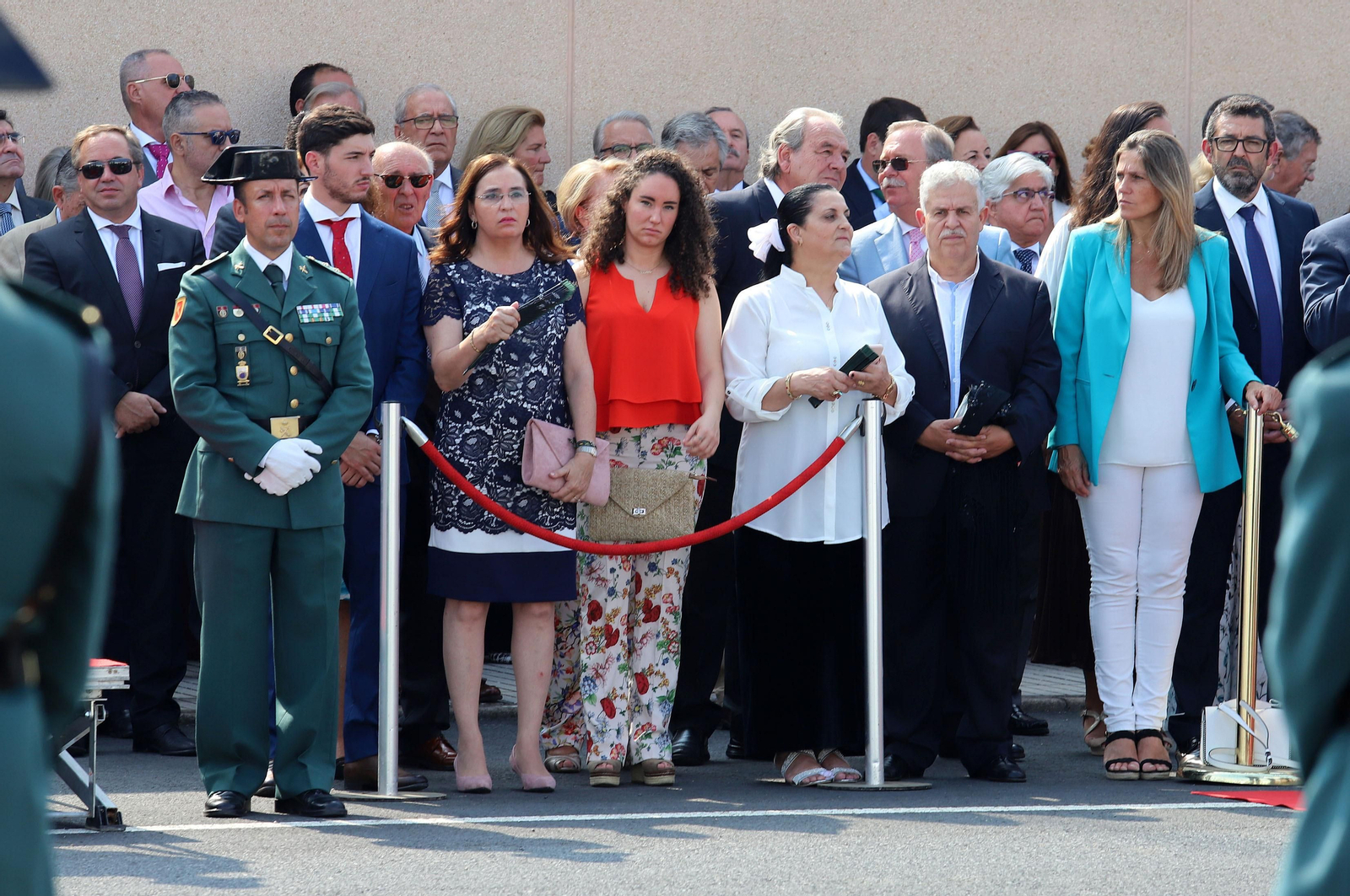 Imágenes de la toma de posesión de Andrés López como coronel jefe de la Comandancia de la Guardia Civil en Huelva