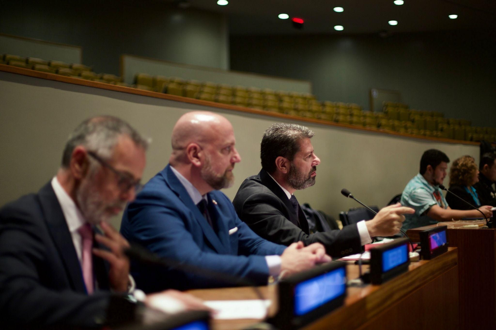 Fabián Picardo, durante su intervención en el Comité de la ONU