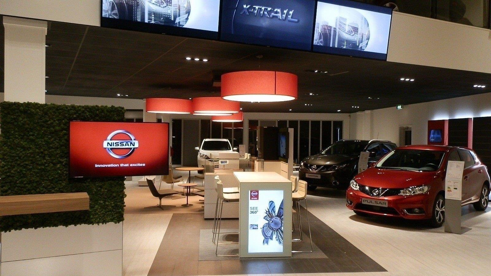 Imagen de un concesionario vacío en Málaga en los primeros días de marzo de 2020.