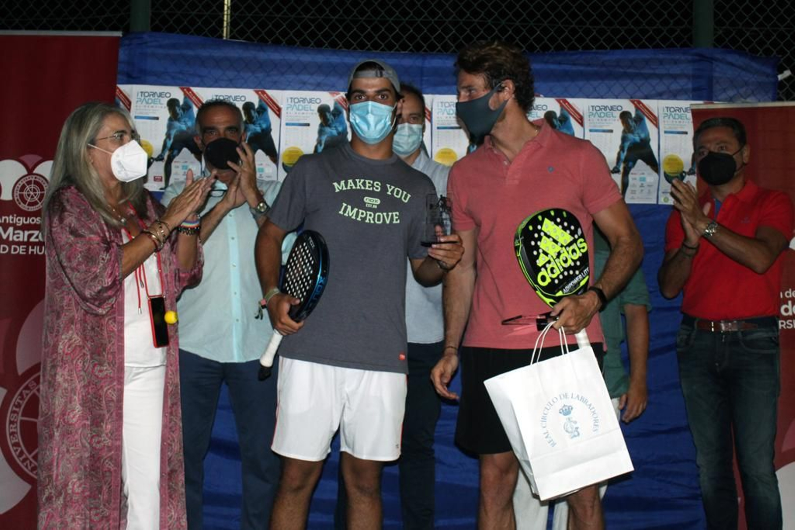 Entrega de premios del Torneo de Pádel del Rompido