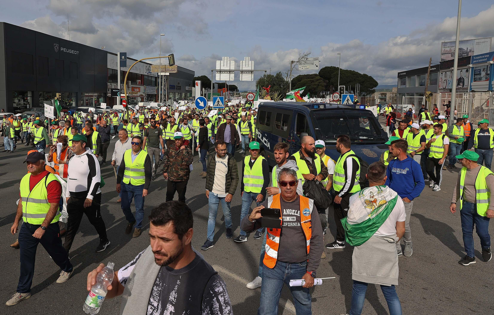 Imágenes de las protestas de los agricultores en Algeciras