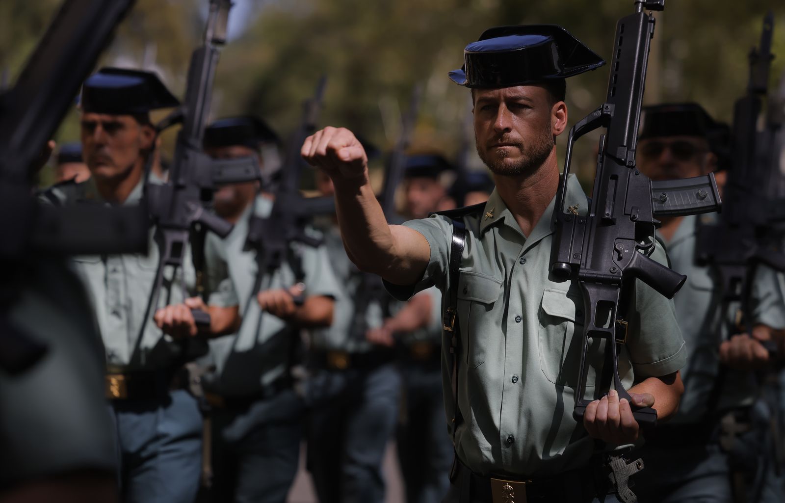 Las fotos de la despedida del  jefe de la IV Zona de la Guardia Civil, Alfonso Rodríguez Castillo