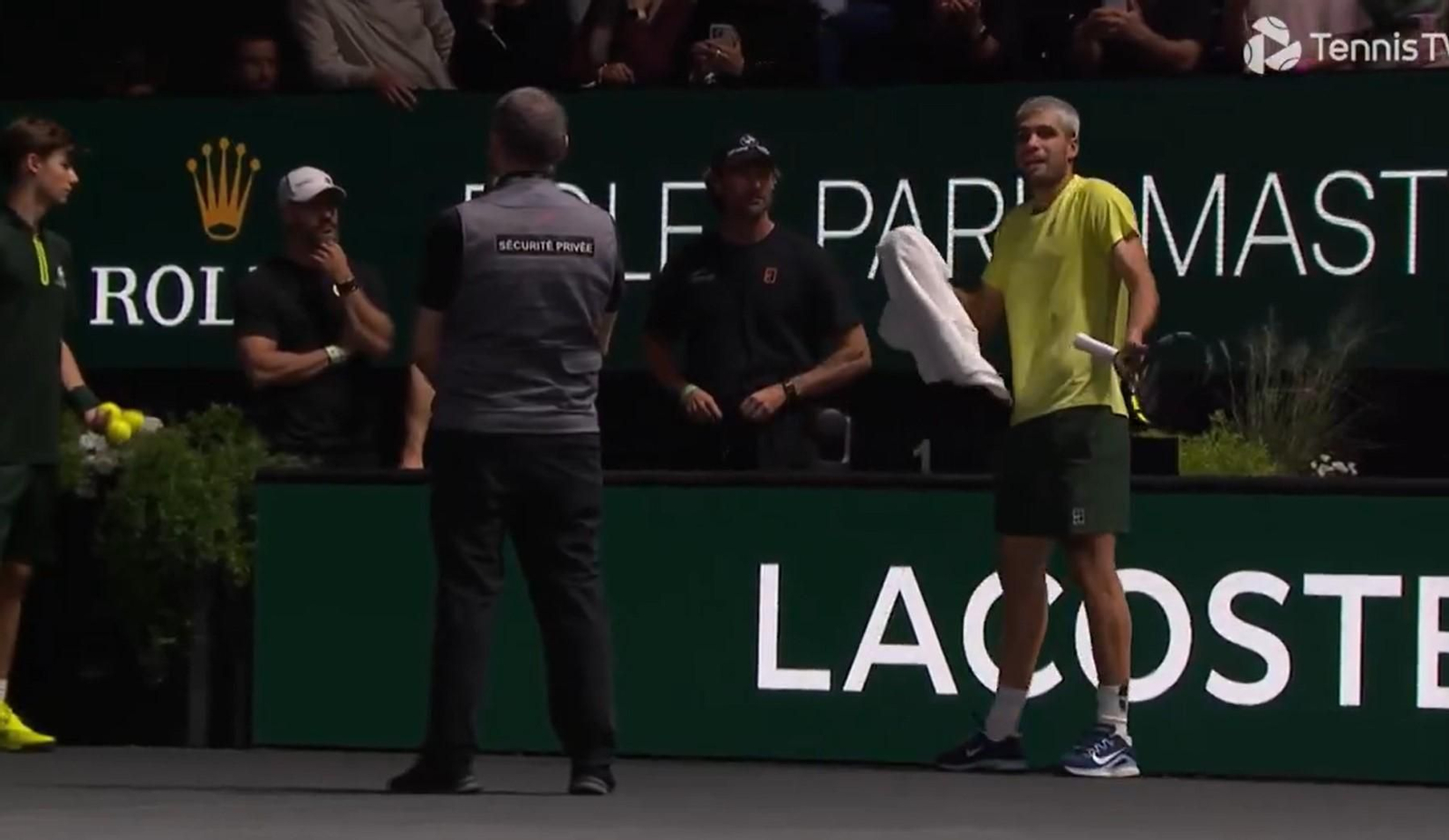 La intensa charla de Alcaraz con Ferrero antes de caer en París