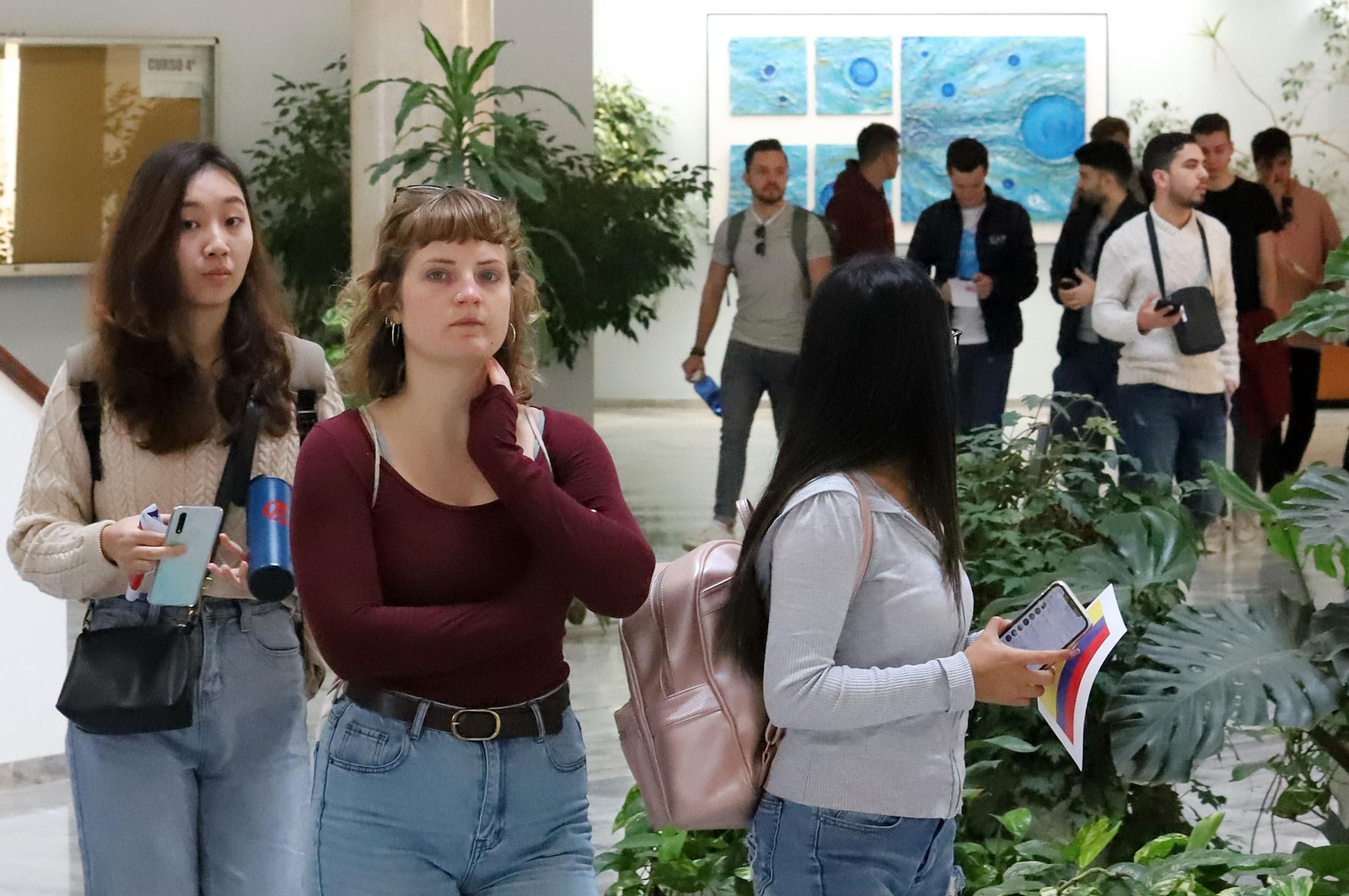 Imágenes de la llegada de erasmus a la Universidad de Huelva