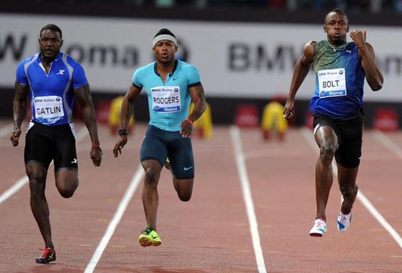 Gatlin derrota a Bolt