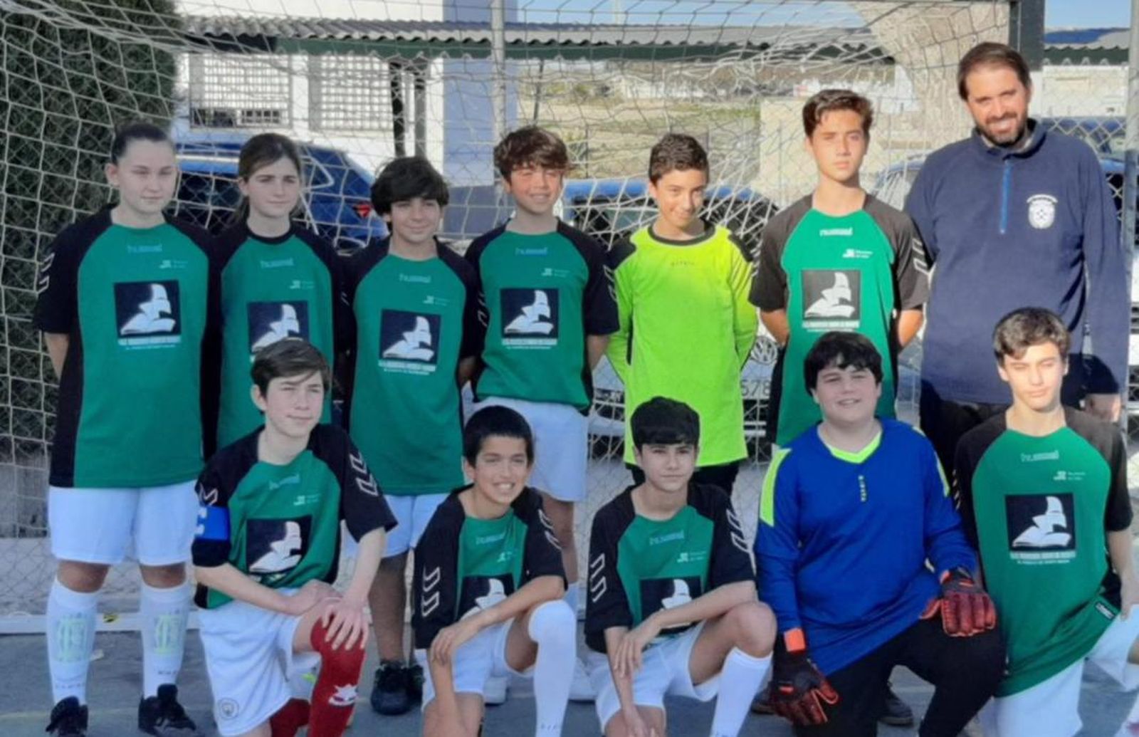 Una imagen del equipo de fútbol sala del  IES Francisco Javier de Uriarte.