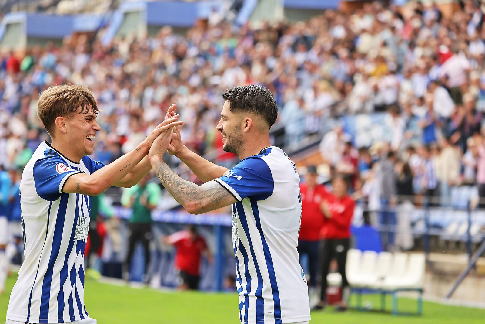 Imágenes del encuentro entre el Recreativo de Huelva y la AD Mérida