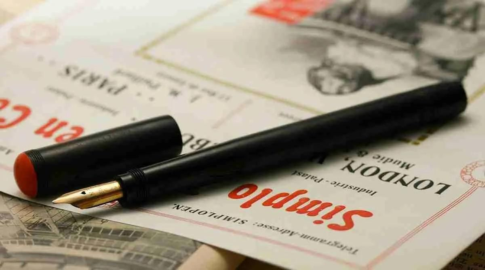 Los modelos más avanzados de estilográficas podían adquirirse en la librería de la calle Larga.