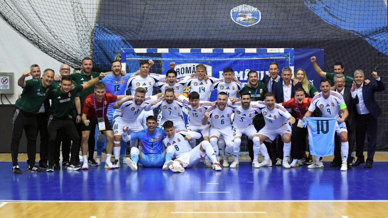 La selección húngara celebra el pase a la fase final de la Eurocopa.