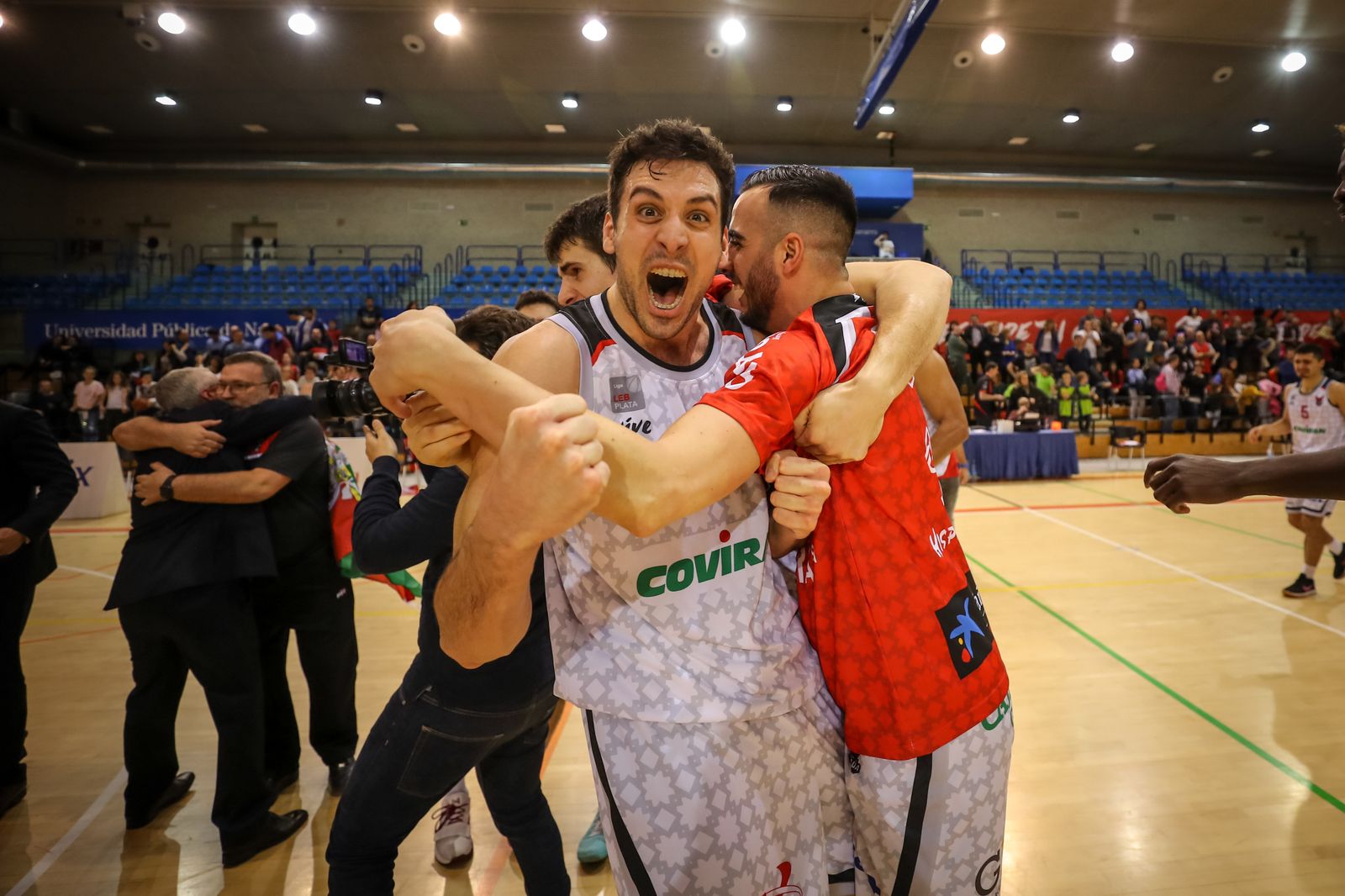 Alejandro Bortolussi ascendió con el Covirán Granada a LEB Oro en Pamplona.