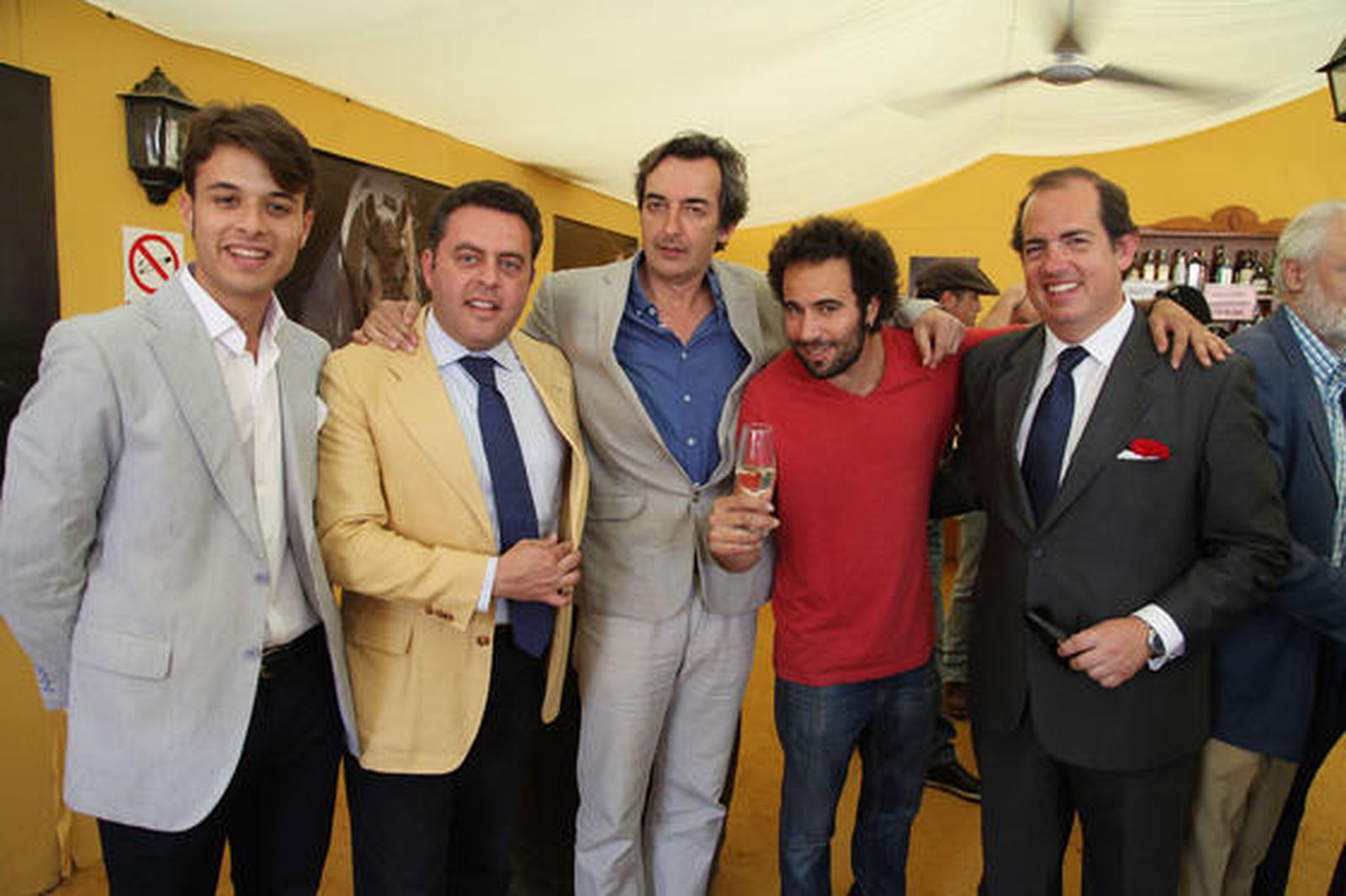 Manuel Copano, Juan Alfonso Romero y José Manuel García-Pelayo, del IFI Jerez; ‘El Canijo’ y Eugenio Camacho, de Cadena Ser.

Foto: Vanesa Lobo
