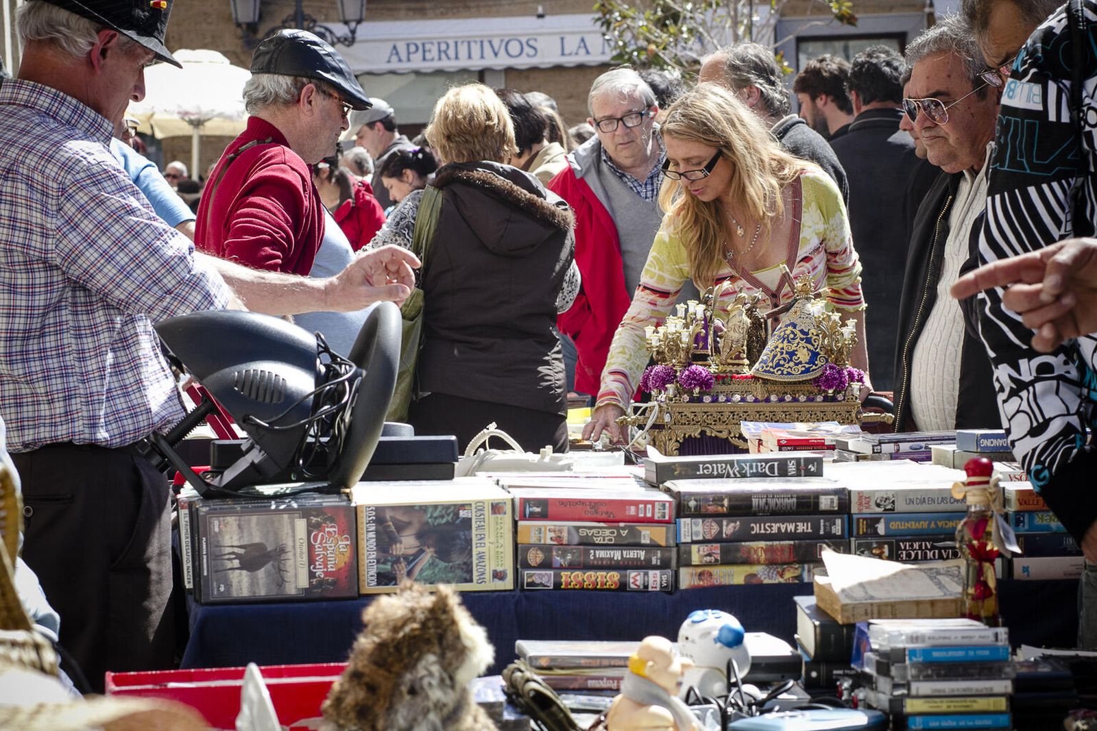 Imagen de archivo del mercadillo dominical de Correos