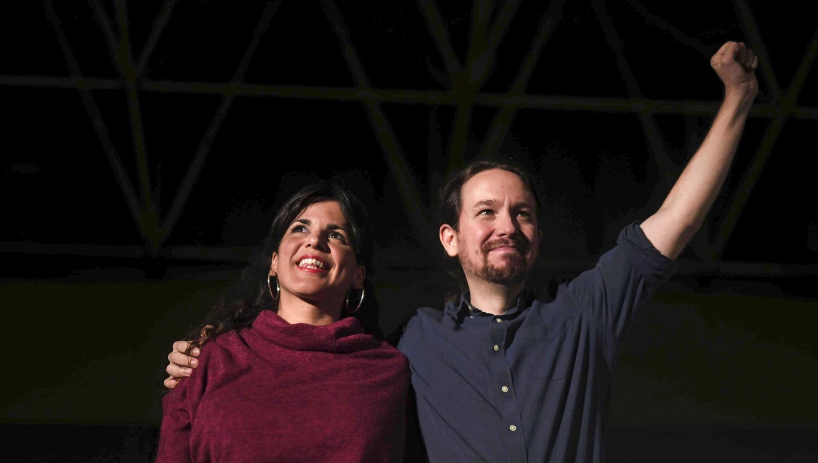 Teresa  Rodríguez y Pablo  Iglesias