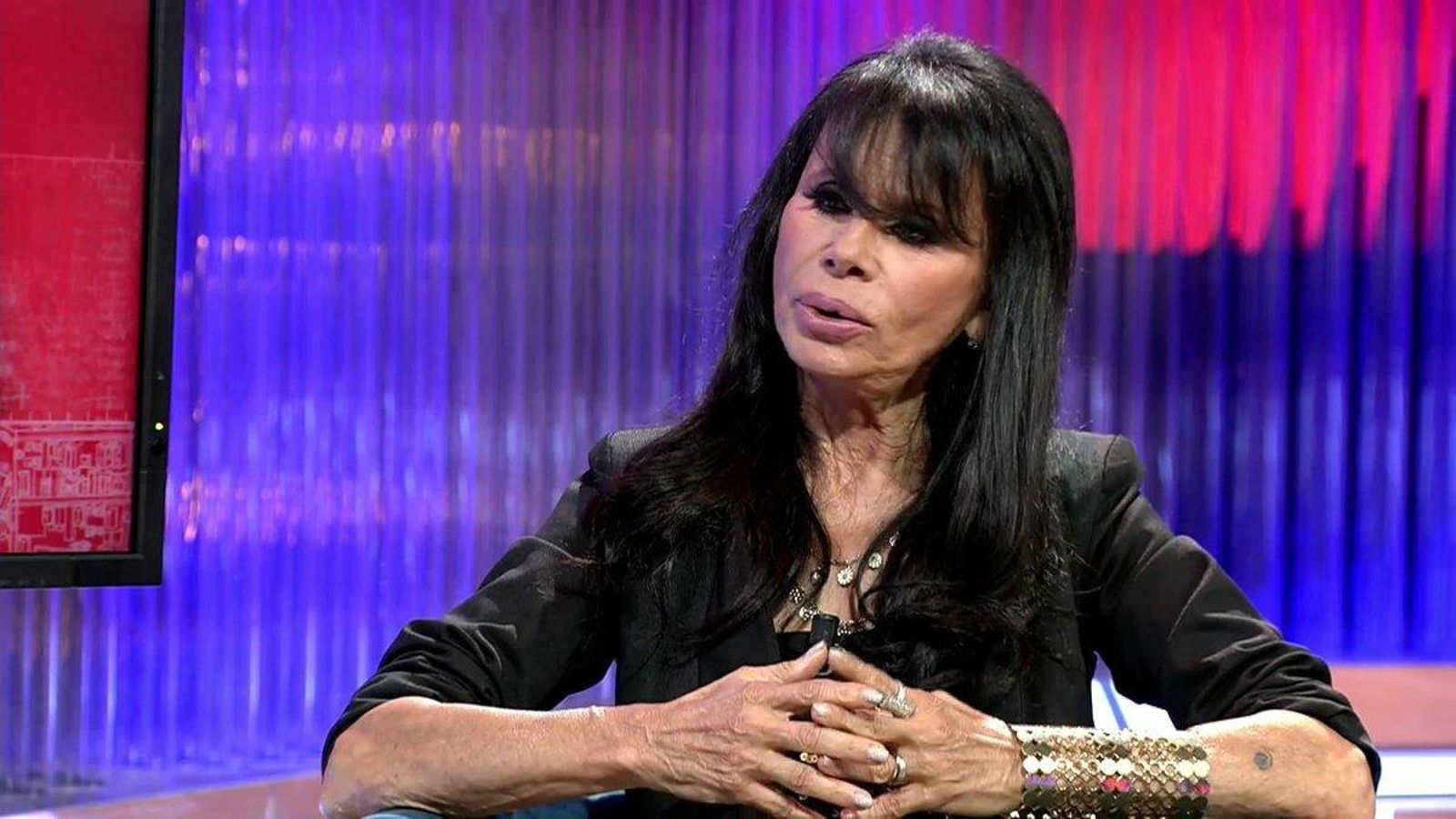 María Edite Santos, en un programa de televisión