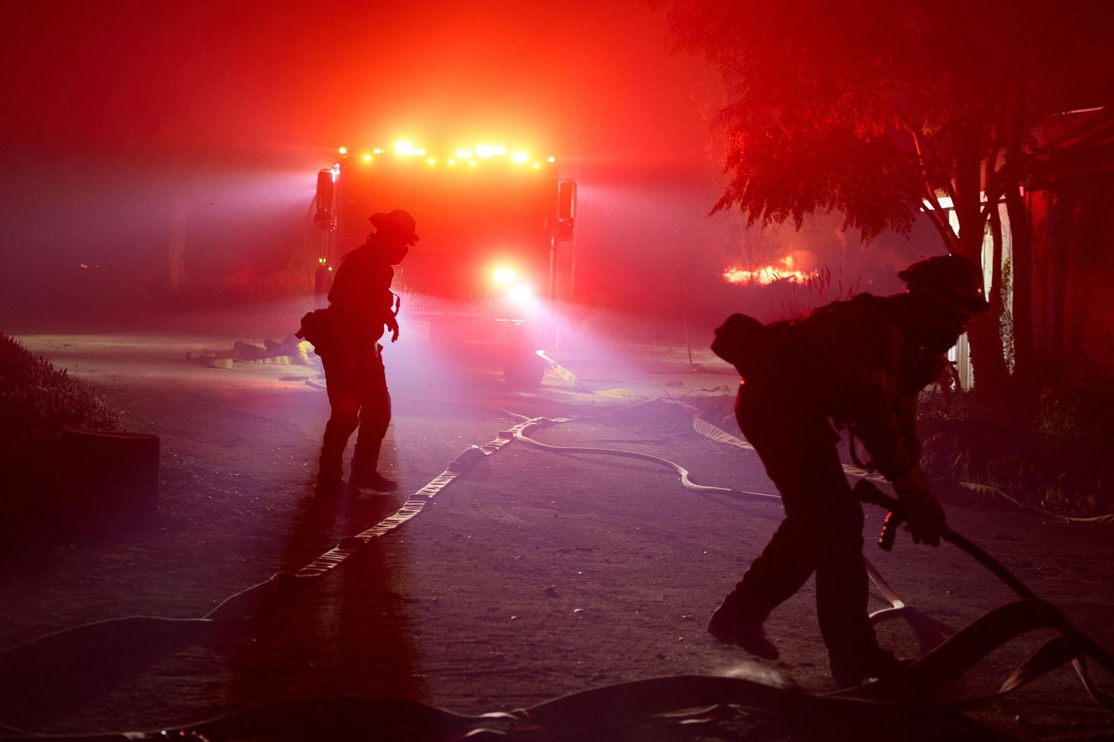 Las impresionantes imágenes del incendio Franklin que azota Estados Unidos