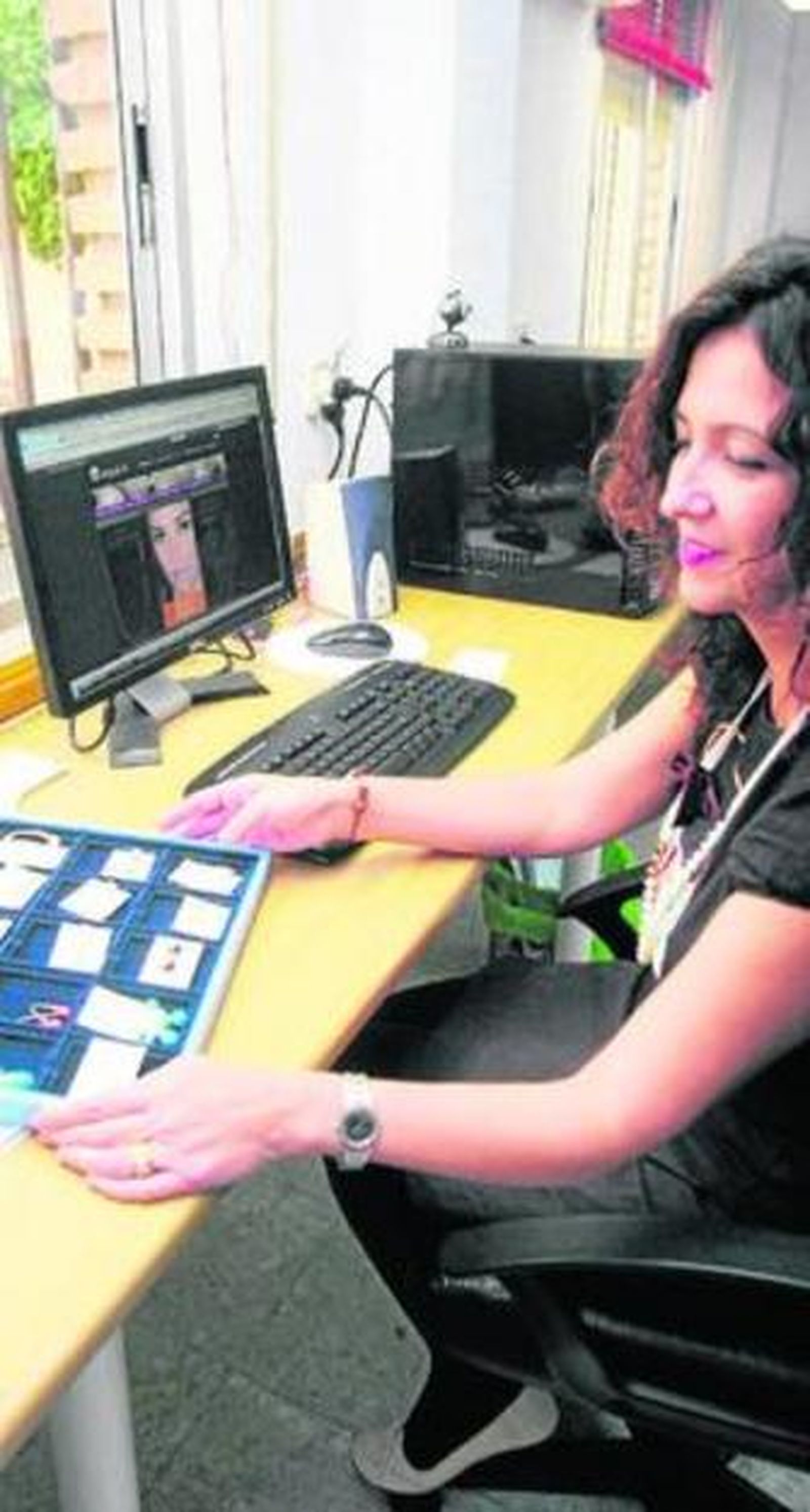 Una cordobesa que vende sus productos por internet.