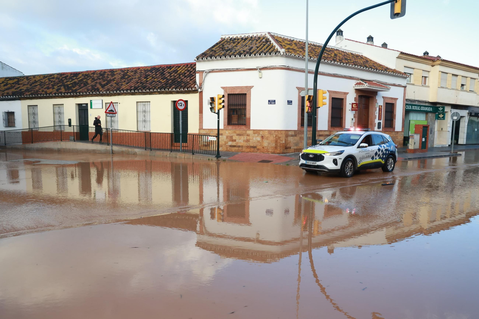 El ditrito malagueño de Campillos tras las lluvias de la borrasca 'Laurence', en imágenes