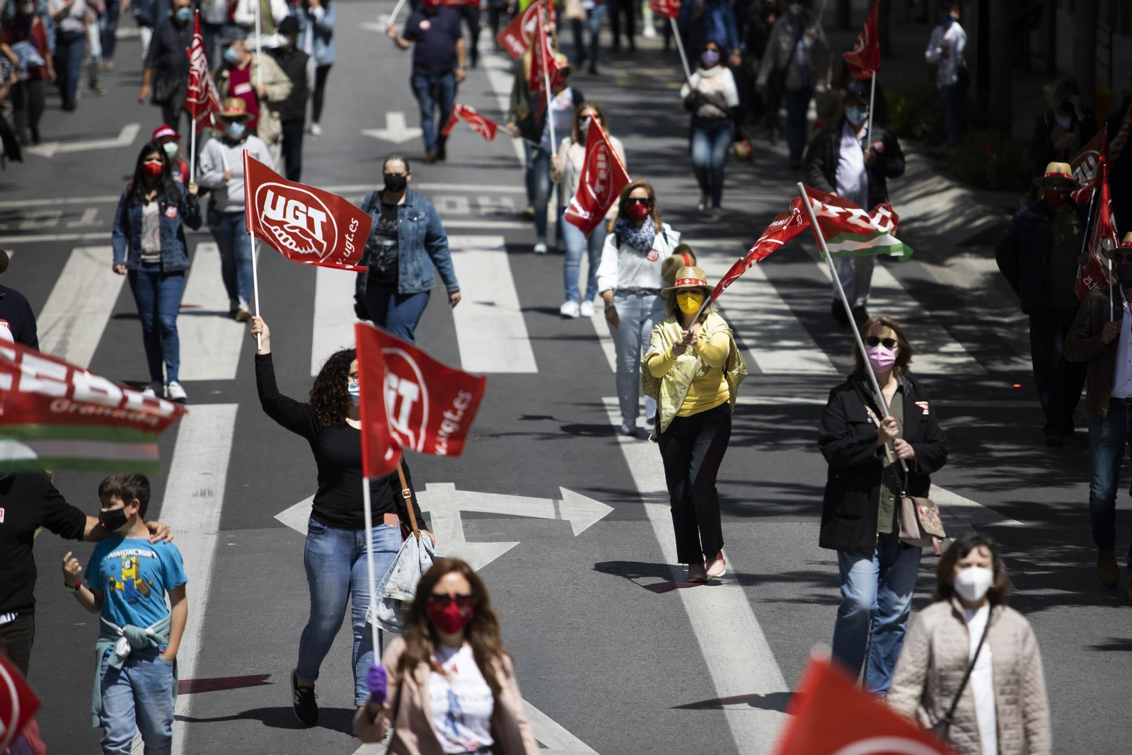 Fotos: Manifestación del 1º de Mayo en Granada