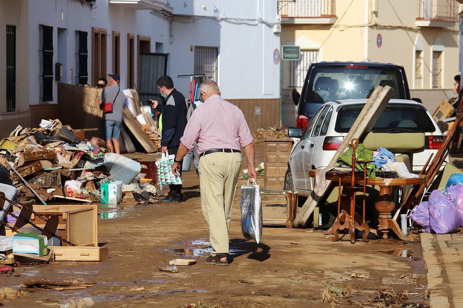 Imágenes de los destrozos provocados por el temporal en Lepe