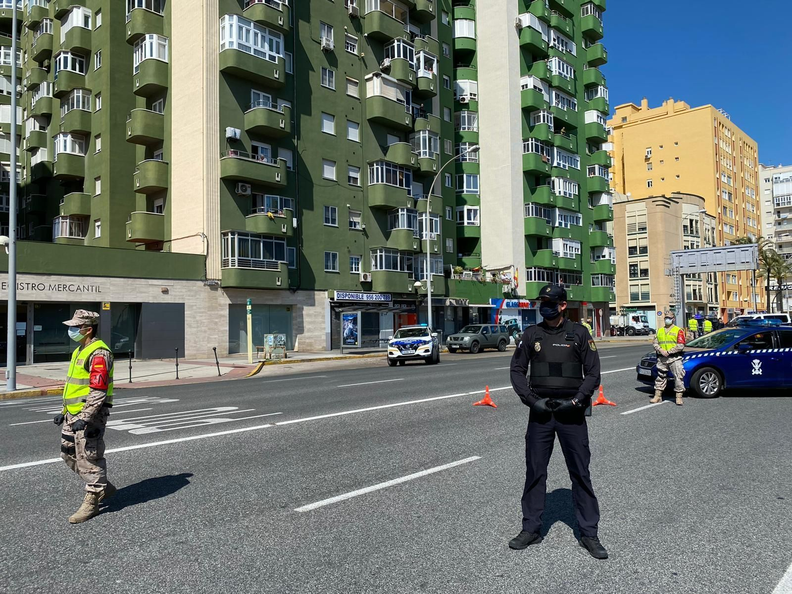 Control en la zona de Cortadura.