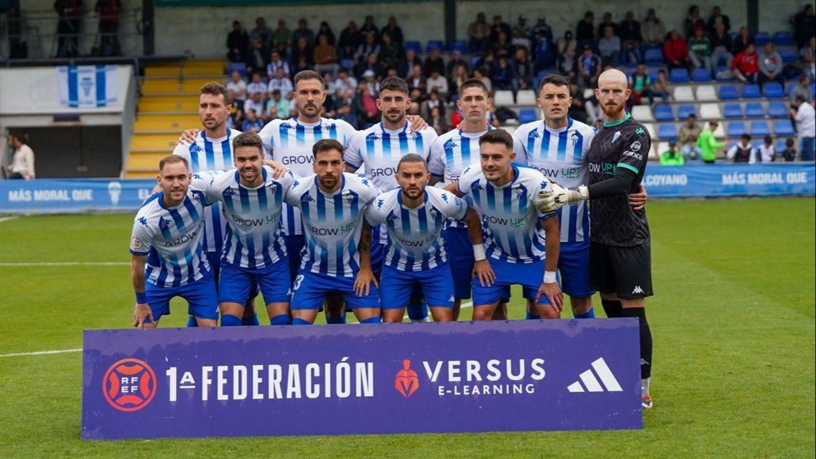 El once del Alcoyano en su último partido en casa.