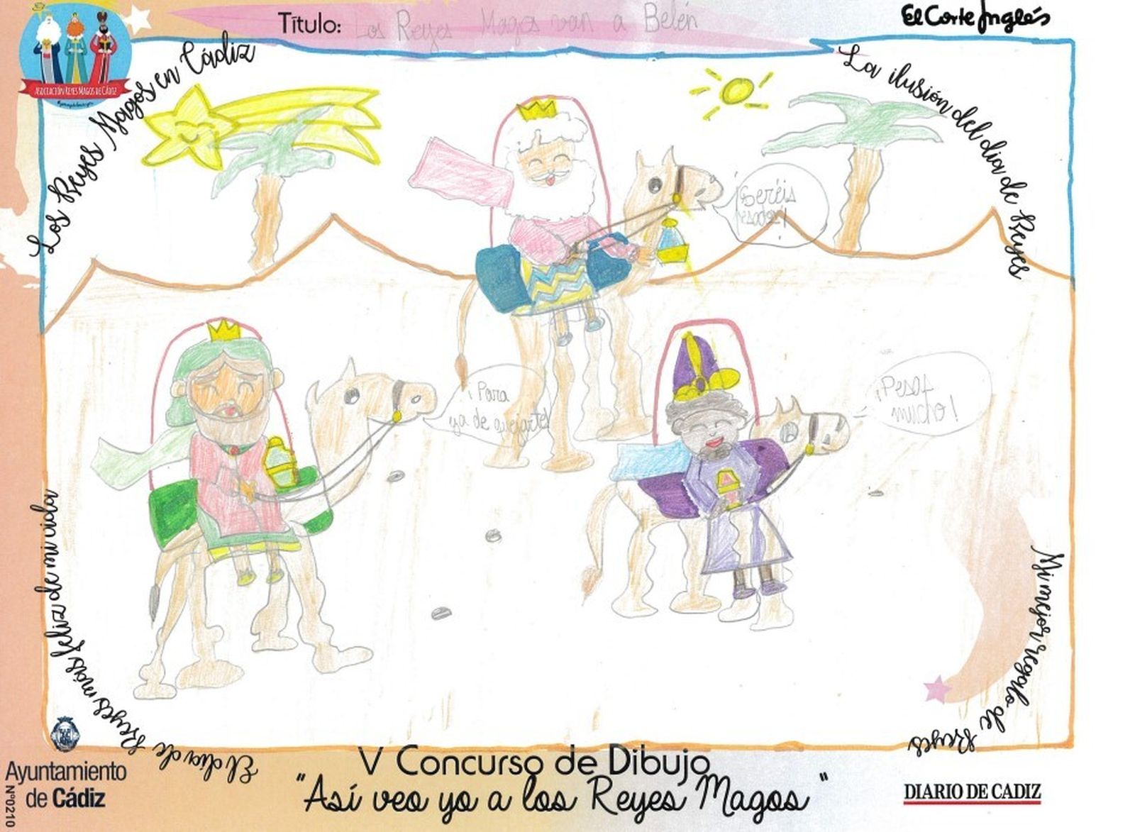 Los dibujos del concurso 'Así veo yo a los Reyes Magos'.