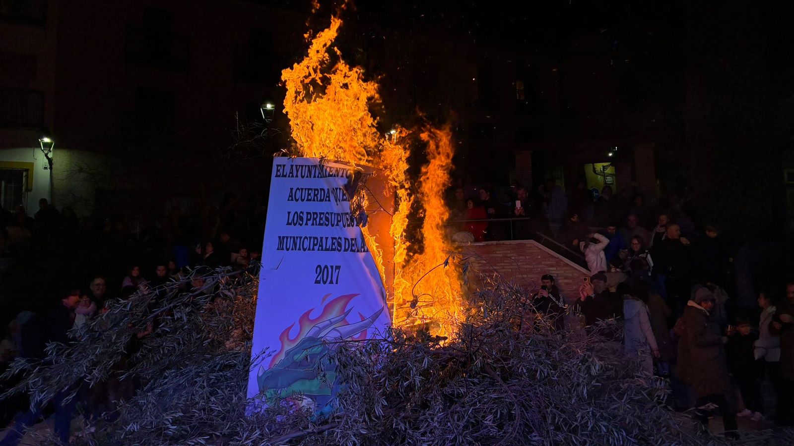 Lumbre de San Antón, en San Juan.