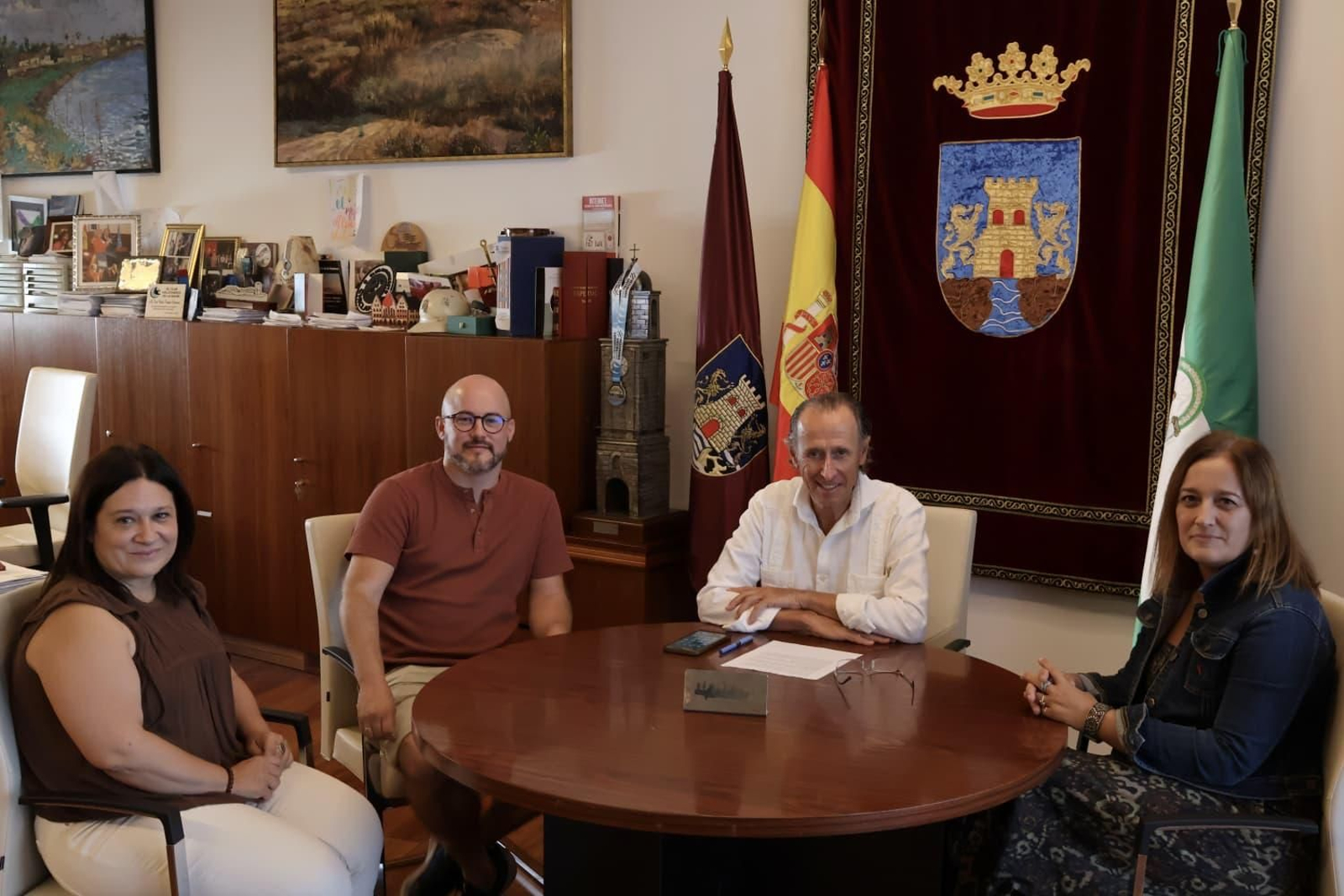 Una imagen de la reunión, celebrada en Alcaldía.