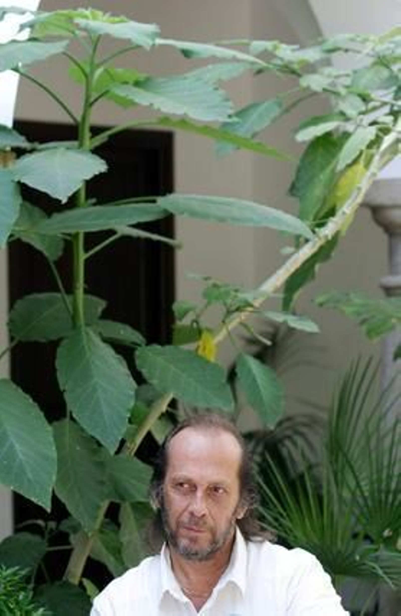 En su casa de  Algeciras, en 2004.