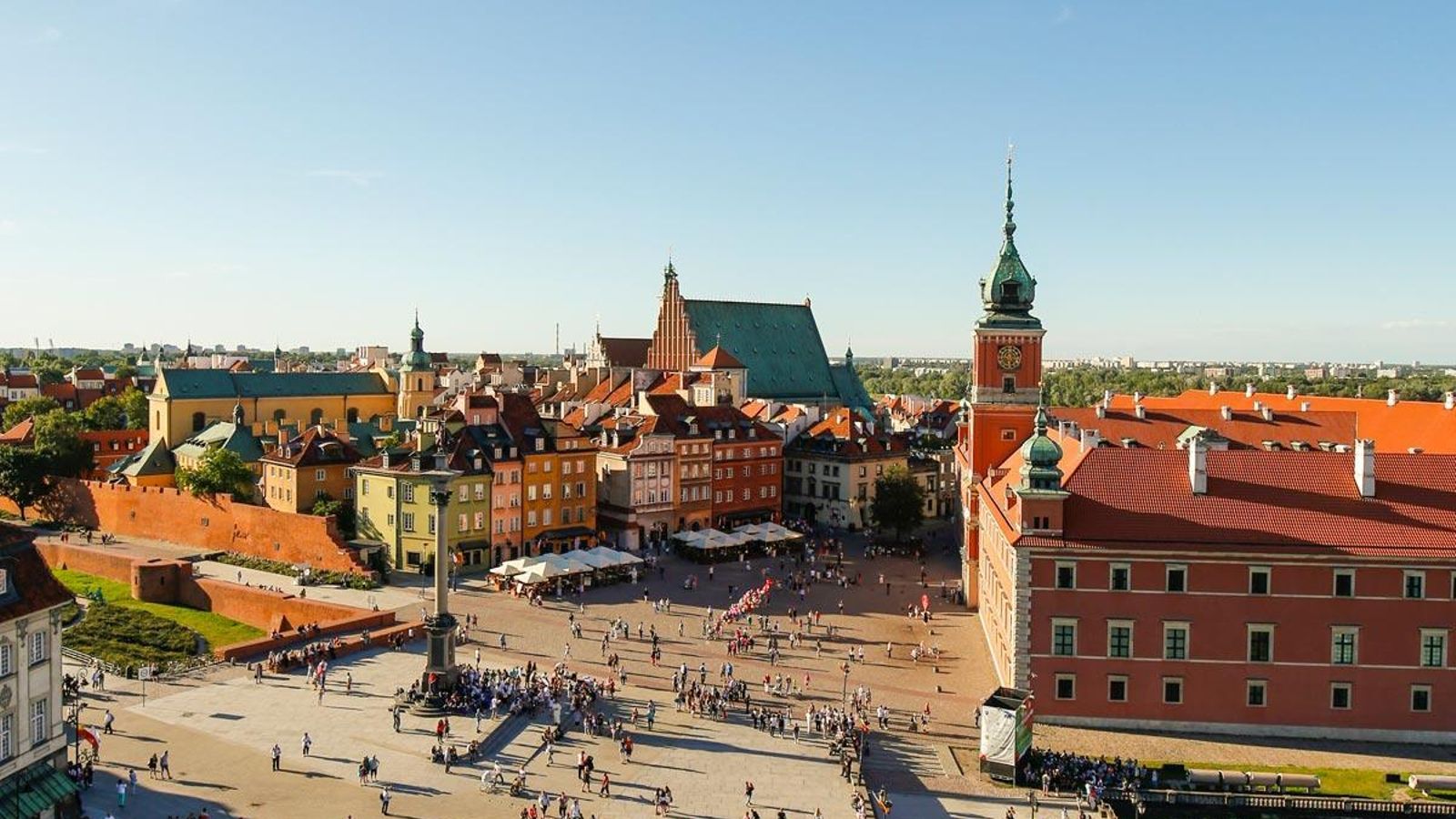 La Ciudad Vieja de Varsovia fue reconstruida tras la Segunda Guerra Mundial.