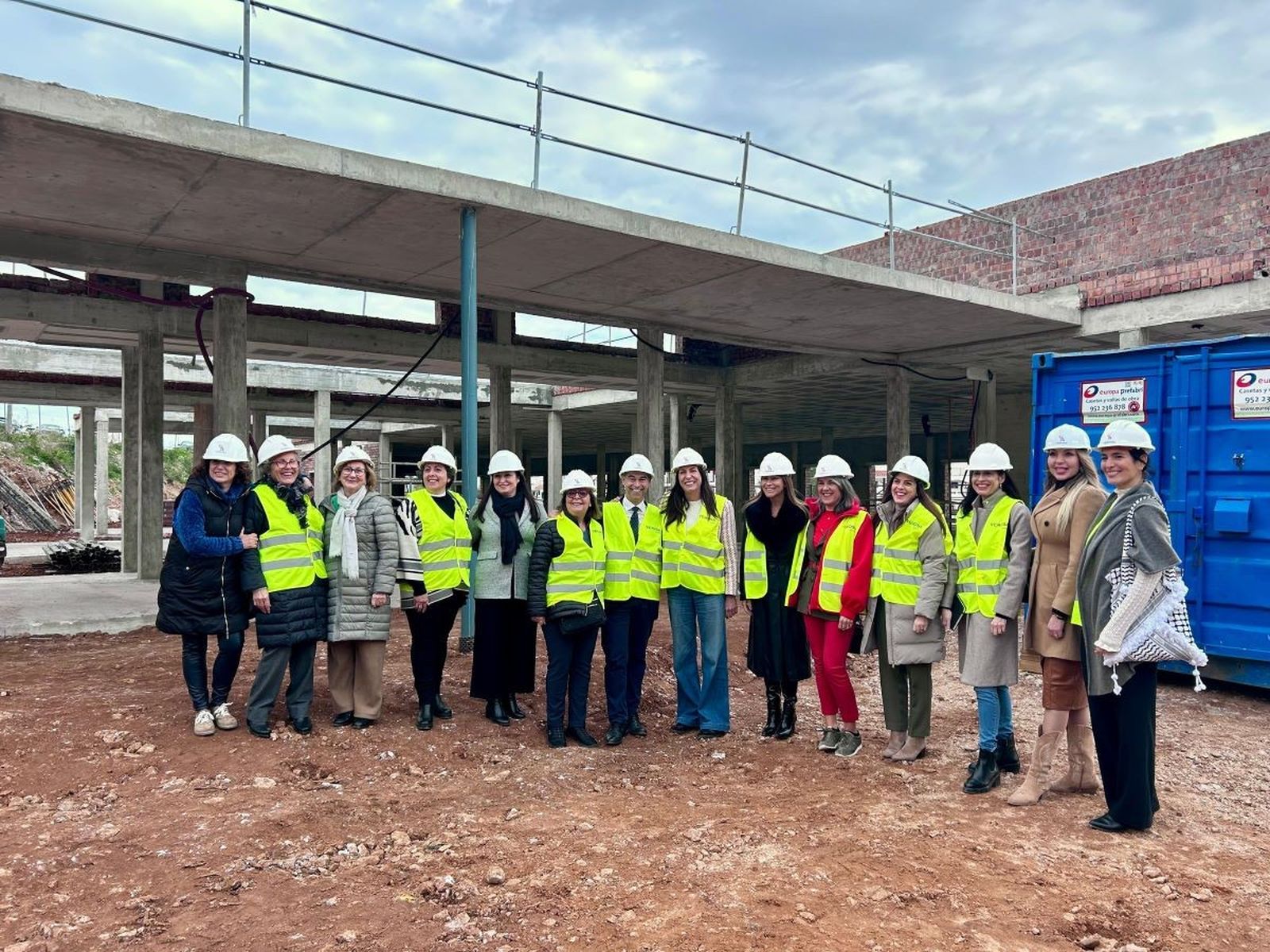 Visita de la consejera a las obras.