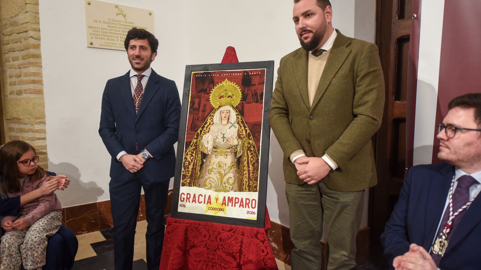 Un instante de la presentación del cartel del 50 aniversario.