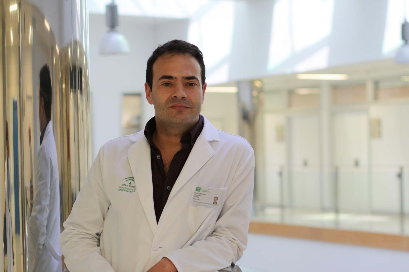 Oscar Cazorla, en su hospital, el Clínico.