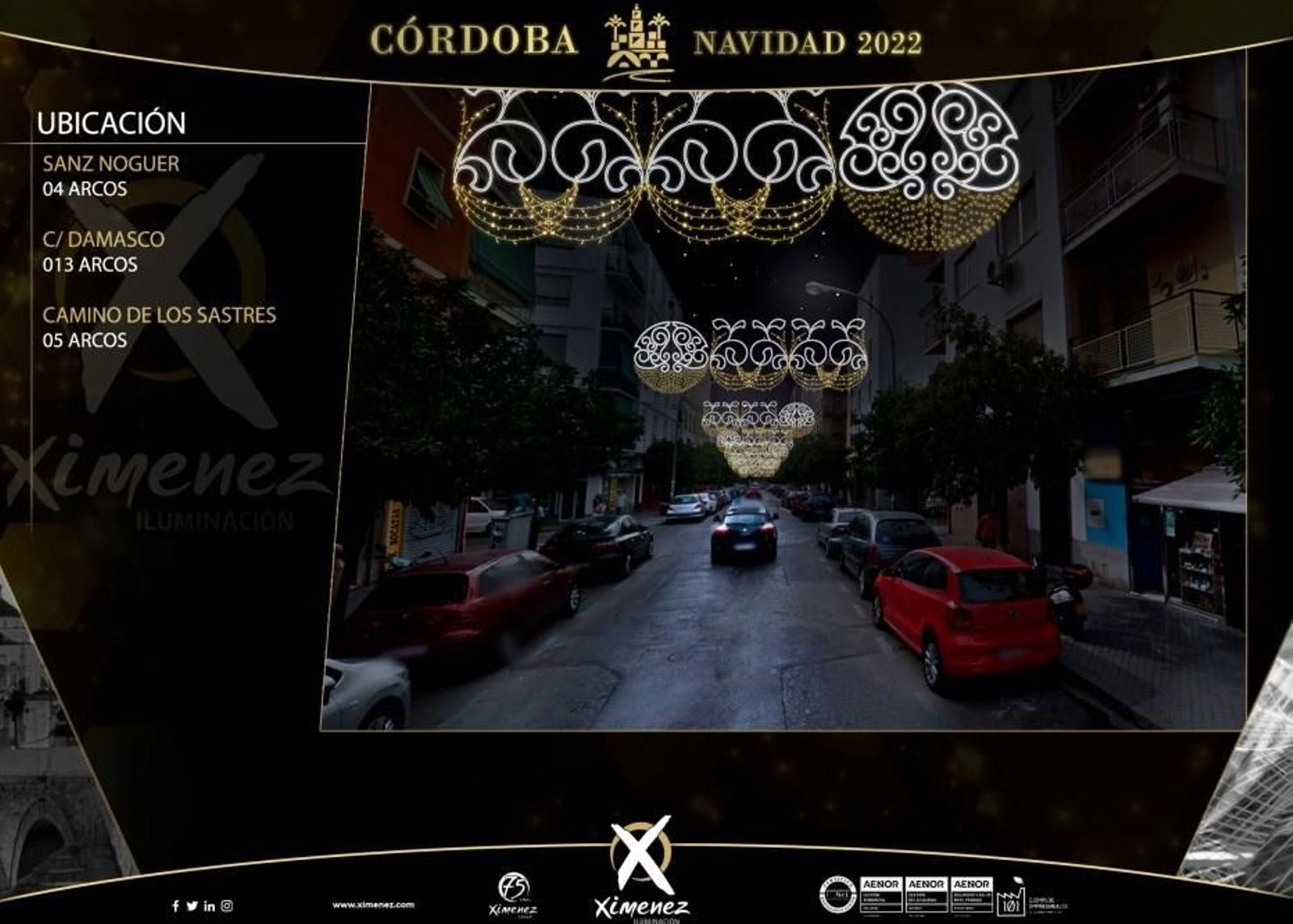 Así es el alumbrado navideño que iluminará las calles de Córdoba este 2022, en imágenes