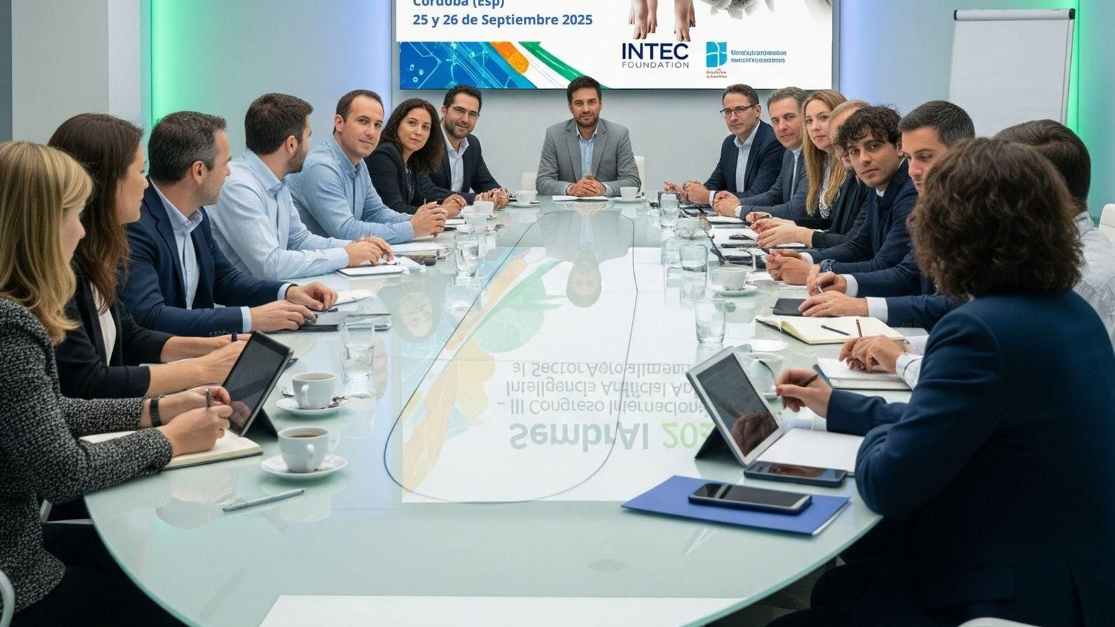 Reunión del comité organizador del congreso.