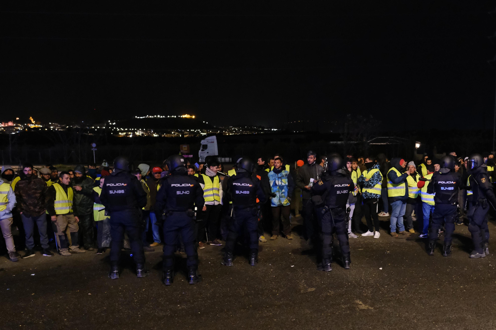 La jornada de protesta de los agricultores en Antequera, en fotos
