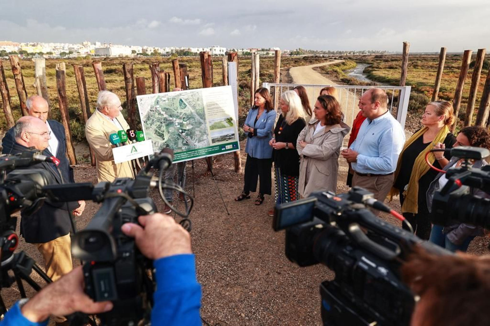 Inauguración del nuevo sendero entre San Fernando y Chiclana