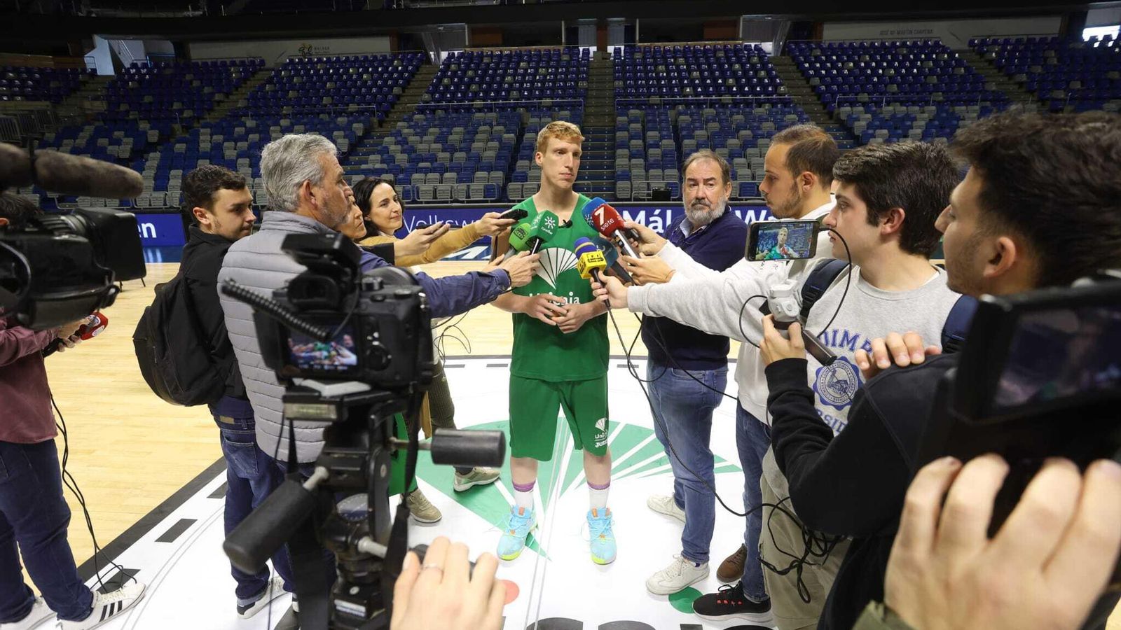 Alberto Díaz, durante el Media Day.