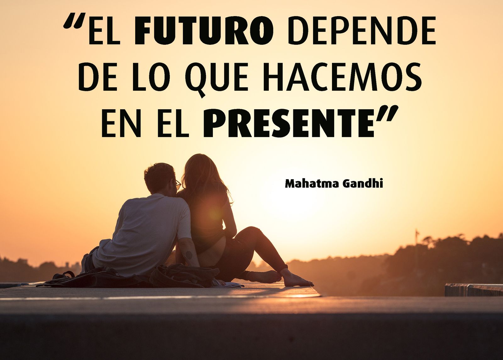 Reflexión de Mahatma Gandhi.