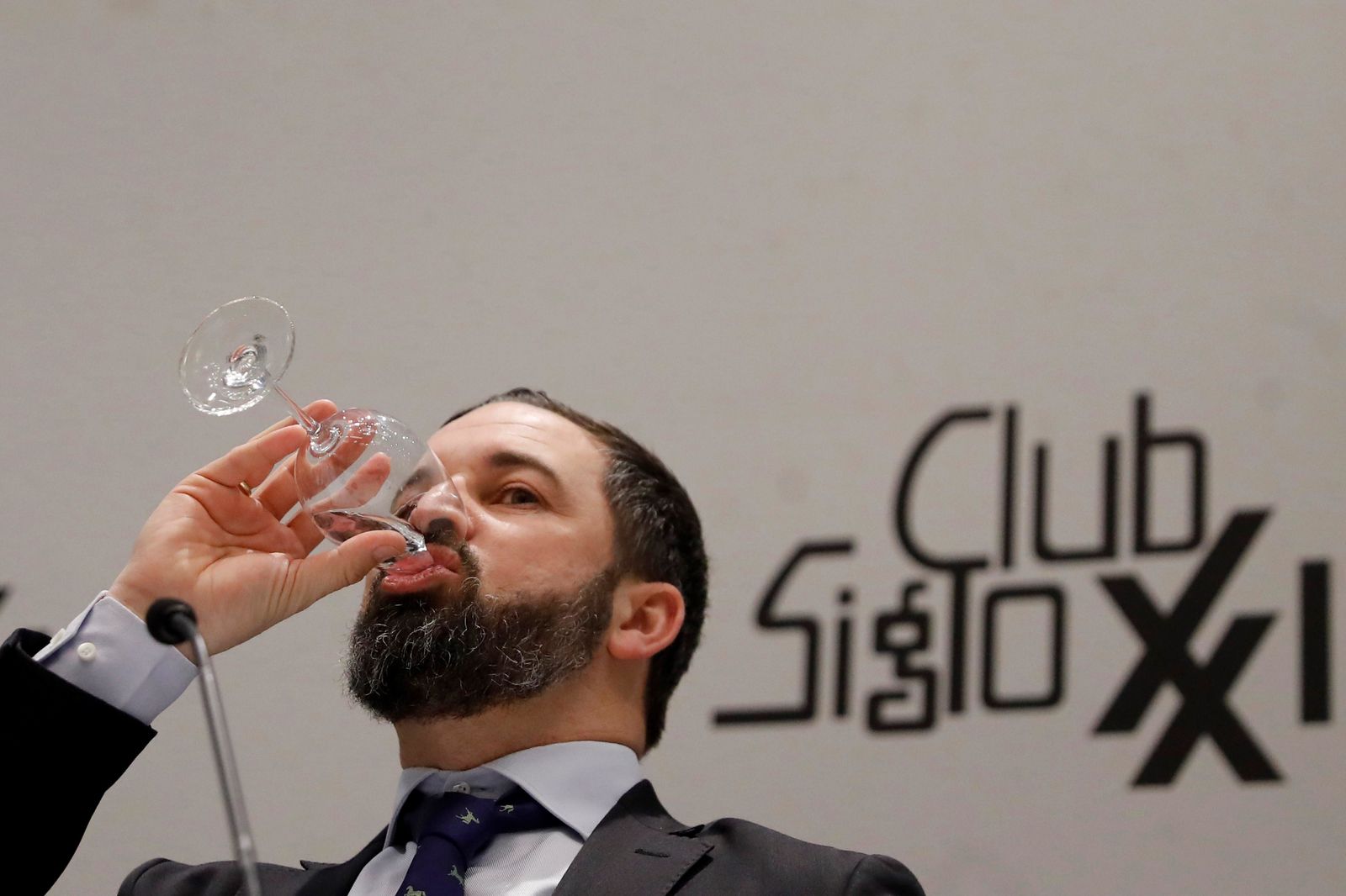 El líder de Vox, Santiago Abascal.