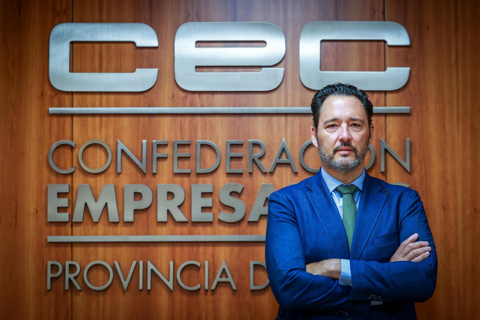 José Ándrés Santos Cordero, presidente de la CEC, en la sede de la organización. José Ándrés Santos Cordero, presidente de la CEC, en la sede de la organización.