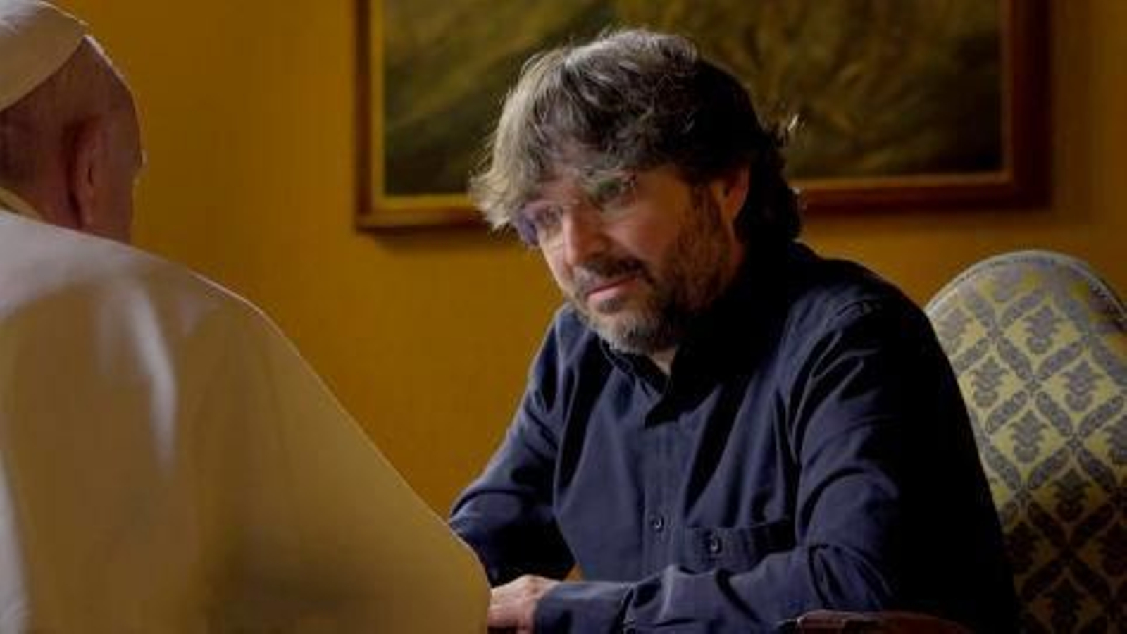 Jordi Évole en su entrevista con el Papa Francisco