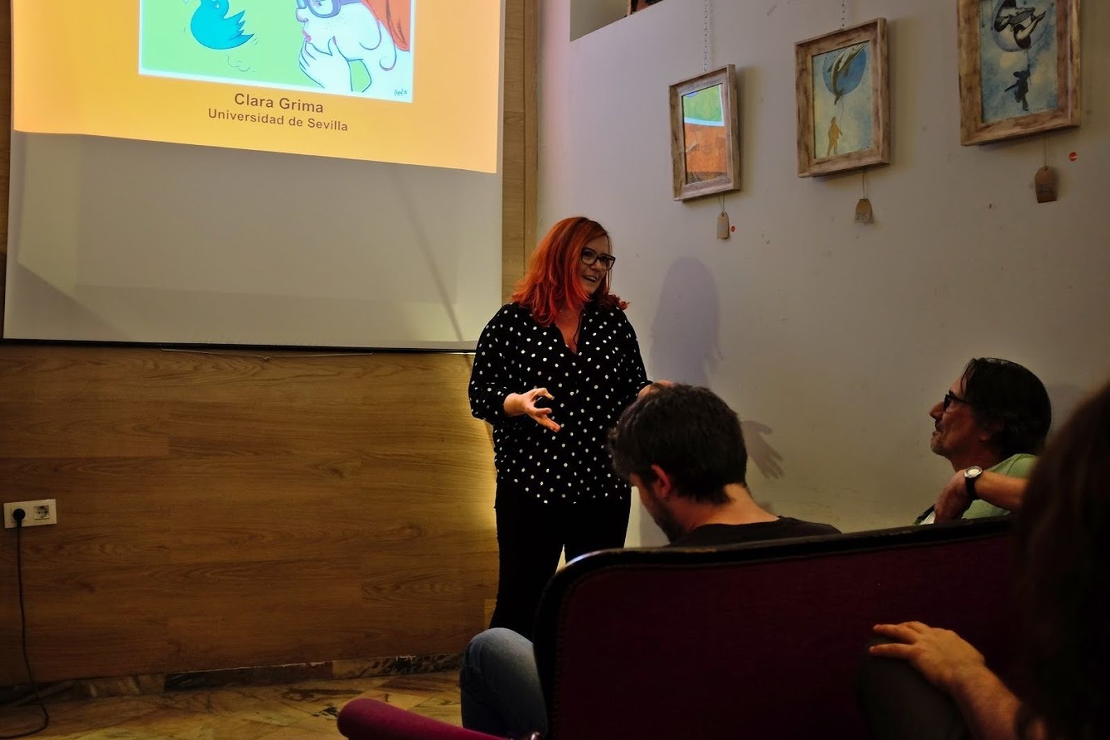 Encuentro con Clara Grima, una de las organizadoras de la cita, en la edición pasada.