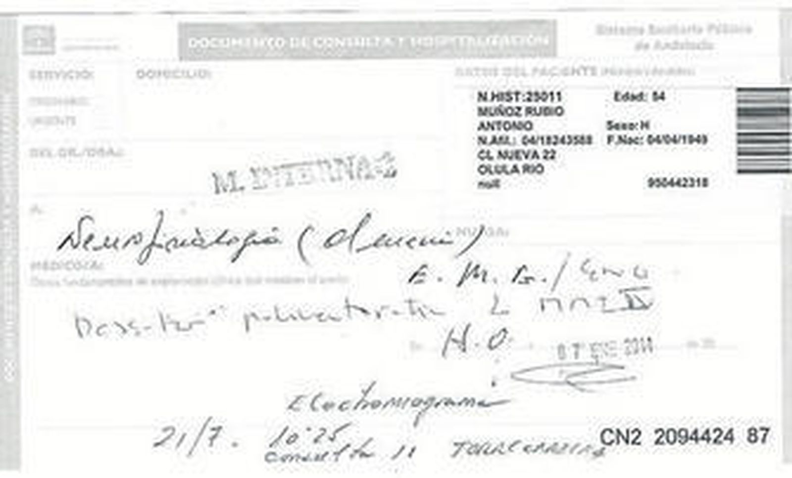 500 días a la espera de una prueba